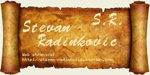 Stevan Radinković vizit kartica